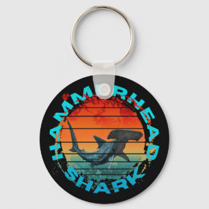 Hammerhead shark fishermen fishing lover gift keychain