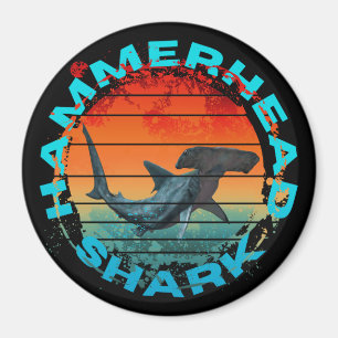 Hammerhead shark fishermen fishing lover gift magnet