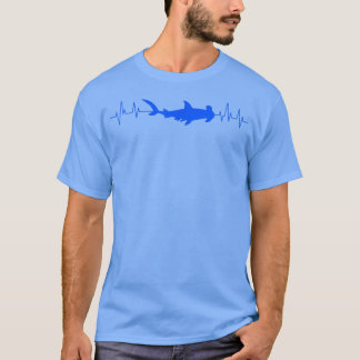 Hammerhead Shark Heartbeat  T-Shirt