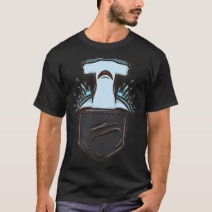 Hammerhead Shark In Pocket T-Shirt