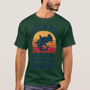 Hammerhead Shark Just A Boy Who Loves Sea Animals T-Shirt