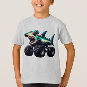 Hammerhead Shark Monster Truck T-Shirt