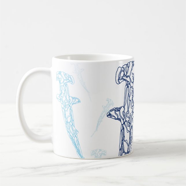 Hammerhead shark mug (Left)