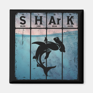 Hammerhead Shark Periodic Table Elements Chemistry Magnet