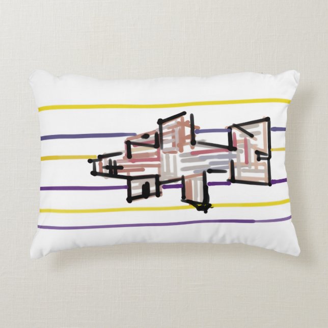 Hammerhead shark Summer joy Accent Pillow (Front)
