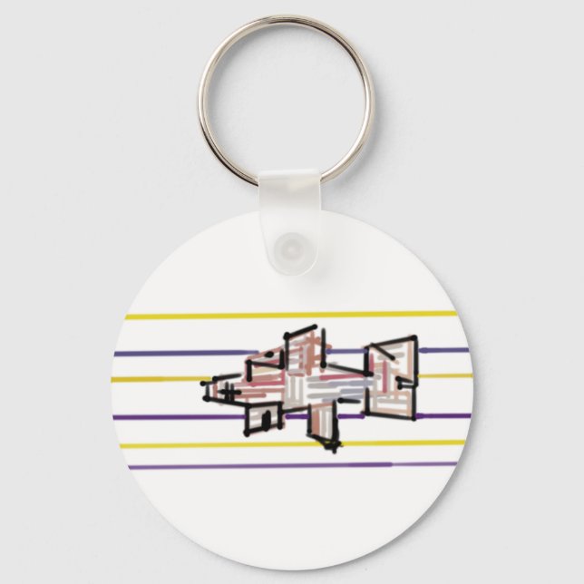 Hammerhead shark Summer joy Keychain (Front)