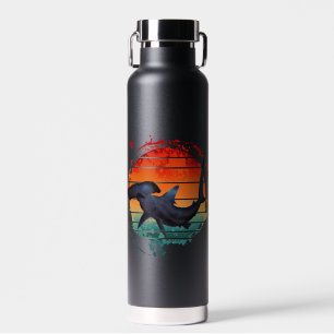 HAMMERHEAD SHARK VINTAGE SUNSET WATER BOTTLE