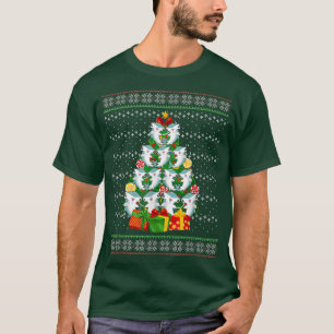 Hammerhead Shark Xmas Lighting Tree Shark Ugly Chr T-Shirt