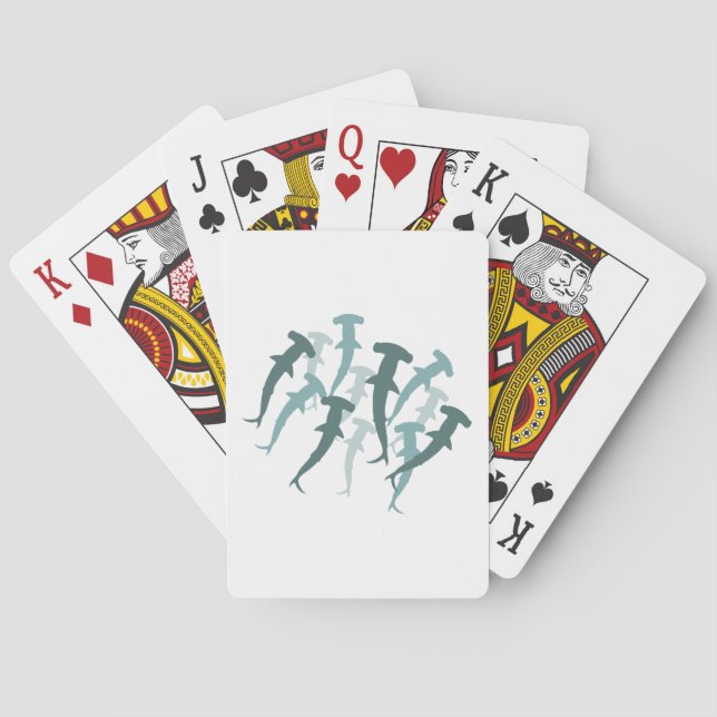 Hammerhead Sharks Playing Cards (Back)