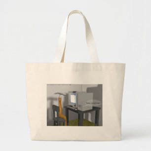 Hammering @ The PC Funny Gifts & Tees Large Tote Bag