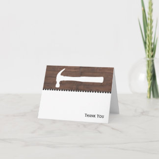 Hammers and Nails Construction Thank You Card
