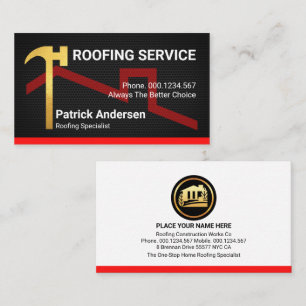 Hammers On Wire Mesh Building Business Card