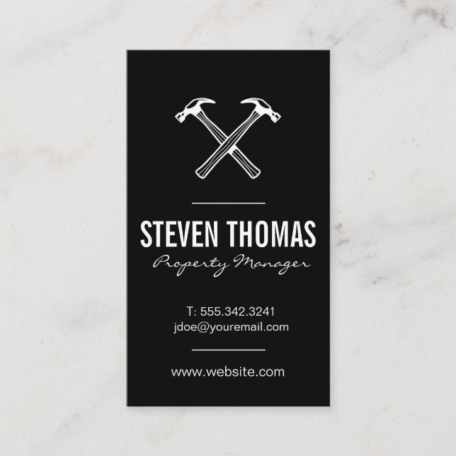 Hammers Tool Hardware Business Card (Front)