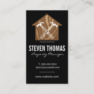 Hammers Wood Home   Hardware Business Card