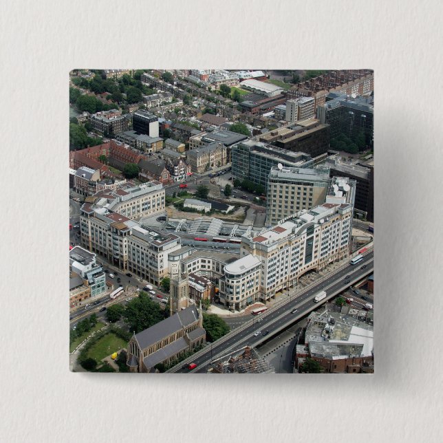Hammersmith 2 Inch Square Button (Front)