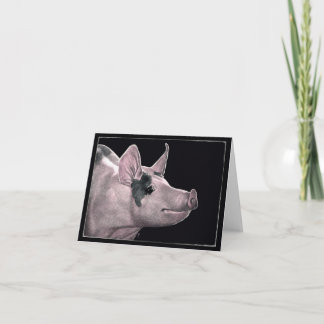 "Hammin' It Up" - Pig Card