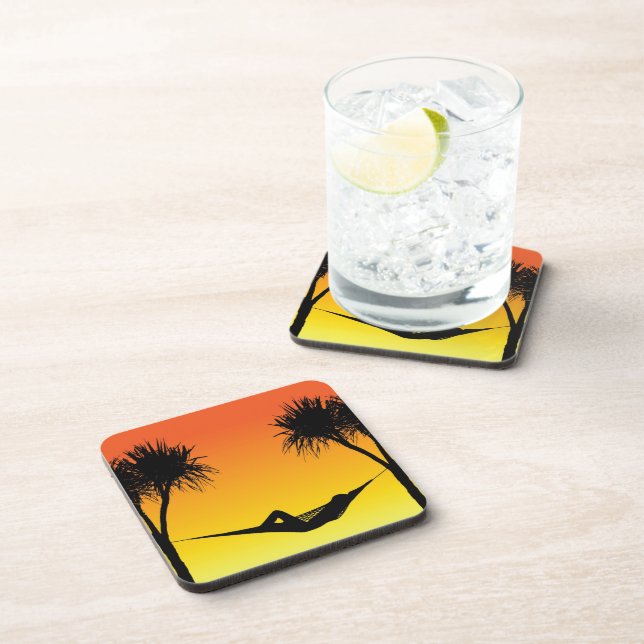Hammock Beverage Coaster (Right Side)