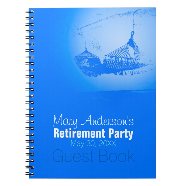 Hammock Happy Retirement Party 01 Guest Book (Front)