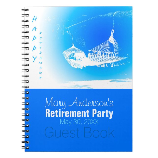 Hammock Happy Retirement Party 02 Guest Book (Front)