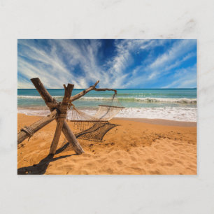 Hammock on a Tropical Beach Resort   Thailand Postcard