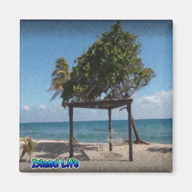Hammock on the Beach  Magnet (Front)