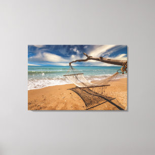 Hammock on the Shore Canvas Print