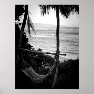 Hammock Overlooking the North Shore Poster