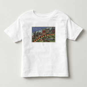 Hammond, Louisiana - Large Letter Scenes Toddler T-shirt