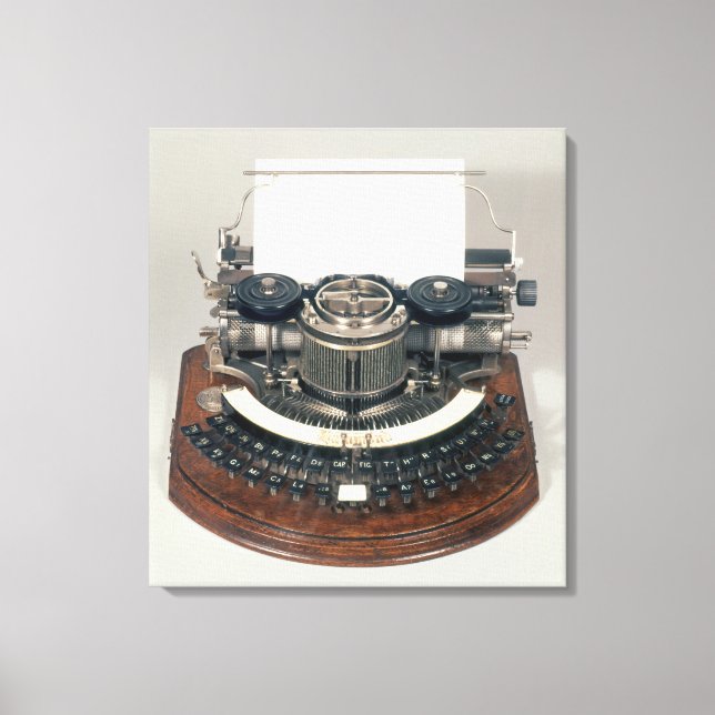 Hammond typewriter, with the ideal keyboard canvas print (Front)