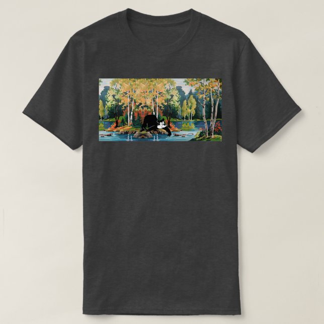Hamms Beer Bear vs a Cold Stream T-Shirt (Design Front)