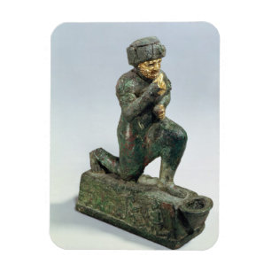 Hammurabi, king of Babylon, praying before a sacre Magnet