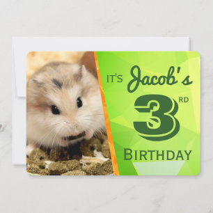 HammyVille - Carte d'invitation à l'anniversaire d