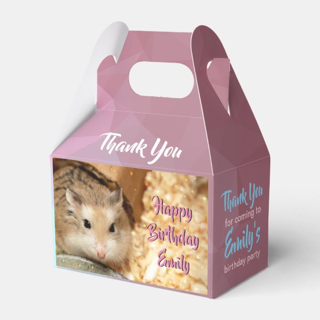 Hammyville - Cute Hamster Favor Box (Front Side)