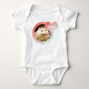 HammyVille - Cute Hamster Heart Huggy Buggy Baby Bodysuit
