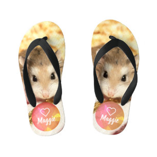 HammyVille - Cute Hamster Kid's Flip Flops