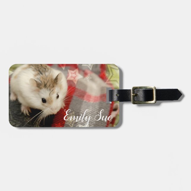 Hammyville - Cute Hamster Luggage Tag (Front Horizontal)