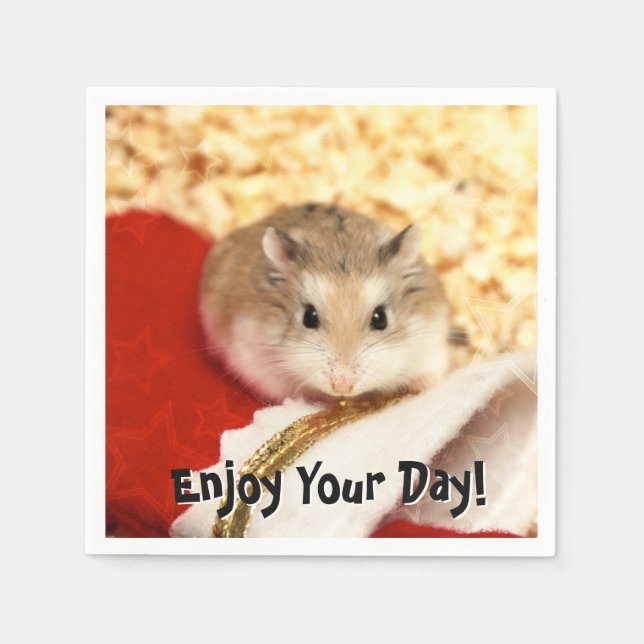 Hammyville - Cute Hamster Napkin (Front)