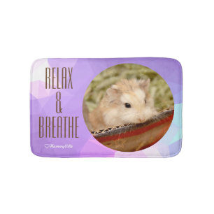Hammyville - Cute Hamster Relax and Breathe Bath Mat