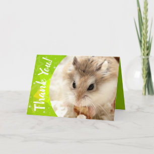 Hammyville - Cute Hamster Thank You Card
