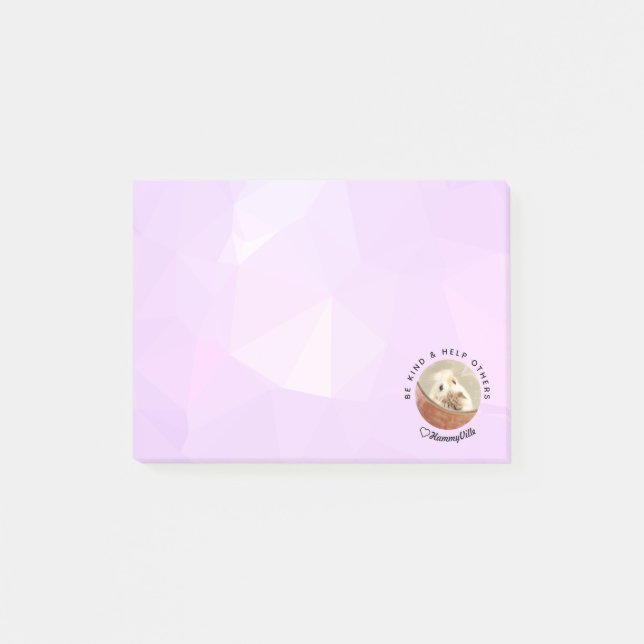 HammyVille - Cute Hamster with Motivational Quote Post-it Notes (Front)