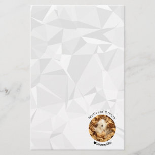 Hammyville - Cute Hamster with Motivational Quote Stationery