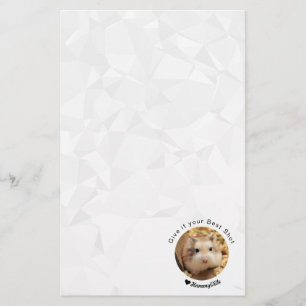 Hammyville - Cute Hamster with Motivational Quote Stationery