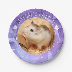 Hammyville - Cute Robo Hamster Blessing Paper Plate