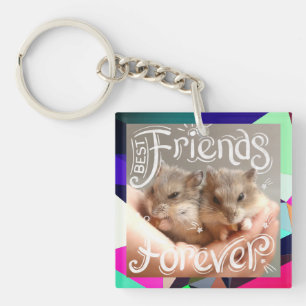 Hammyville - Hamster Best Friends Forever Keychain