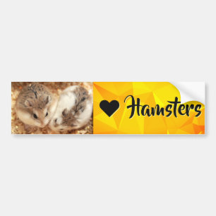 Hammyville - I Love Hamster Bumper Sticker