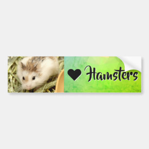 Hammyville - I Love Hamster Bumper Sticker