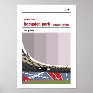 Hampden Park, Glasgow. Stadium poster