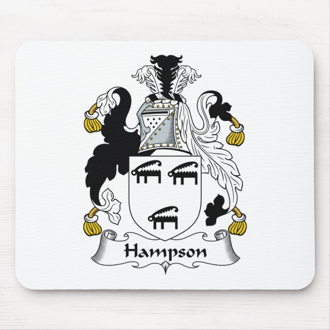 Hampson Family Crest Mouse Pad (Front)