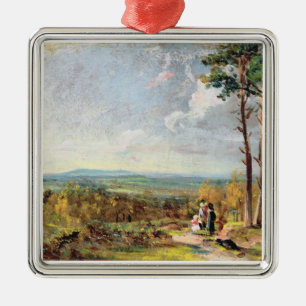 Hampstead Heath Looking Towards Harrow, 1821 (oil Metal Ornament