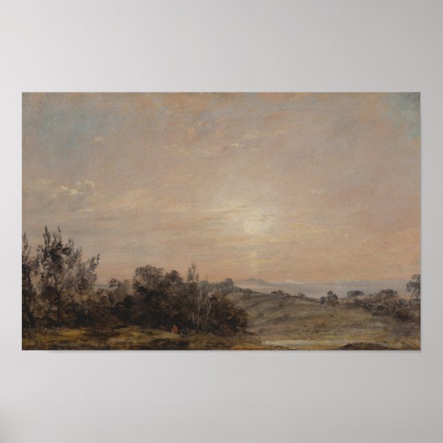 Hampstead Heath toward Harrow – Constable Poster (Front)